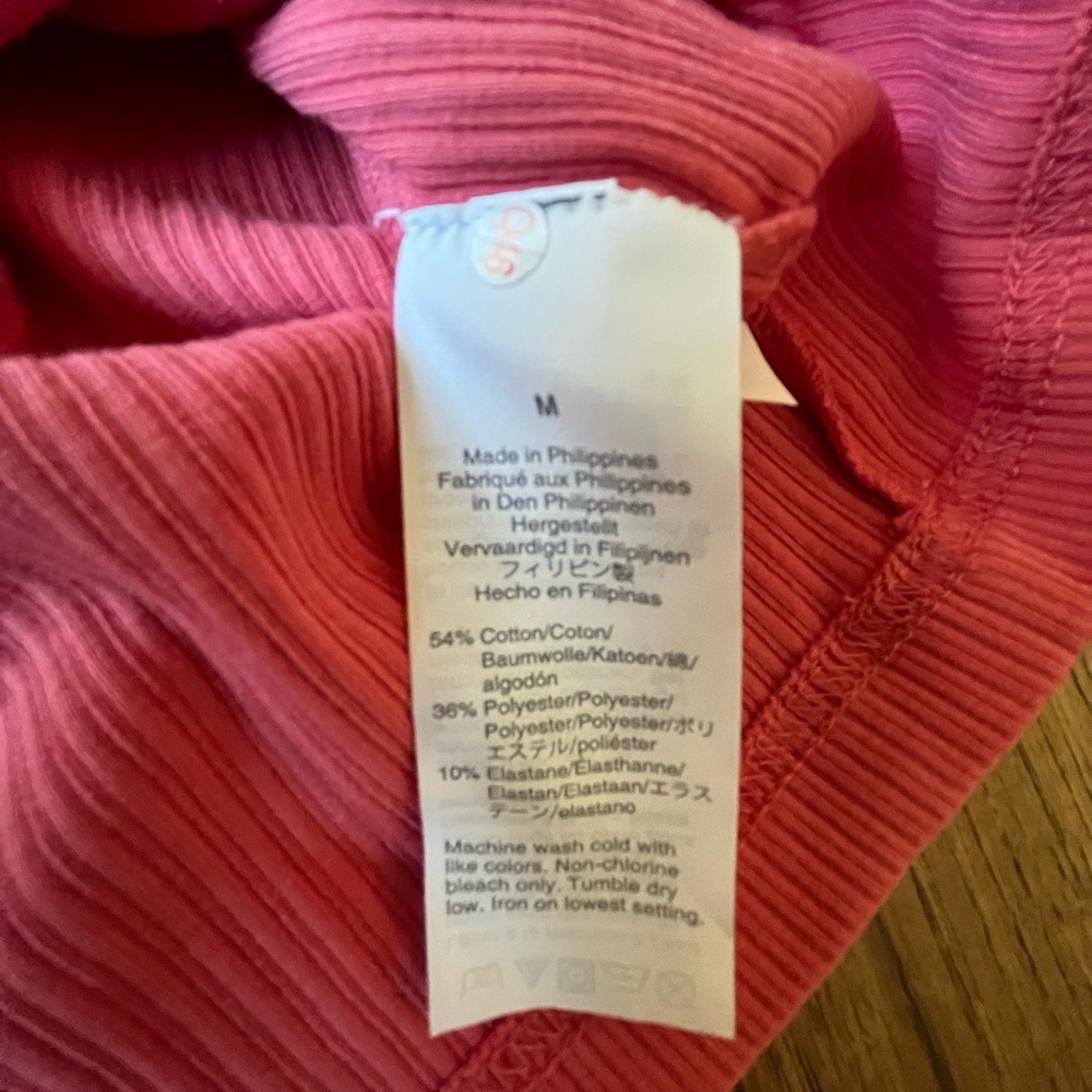 NWT J. Crew Pink‎ Ruffle Ribbed Tank Top Women’s Sz M Summer Casual Vacation - Picture 7 of 8